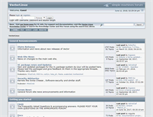 Tablet Screenshot of forum.vectorlinux.com